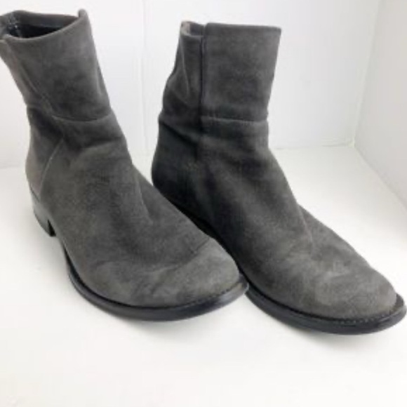 Stuart Weitzman Boots Ankle Grey Suede Size 10 - Picture 1 of 11